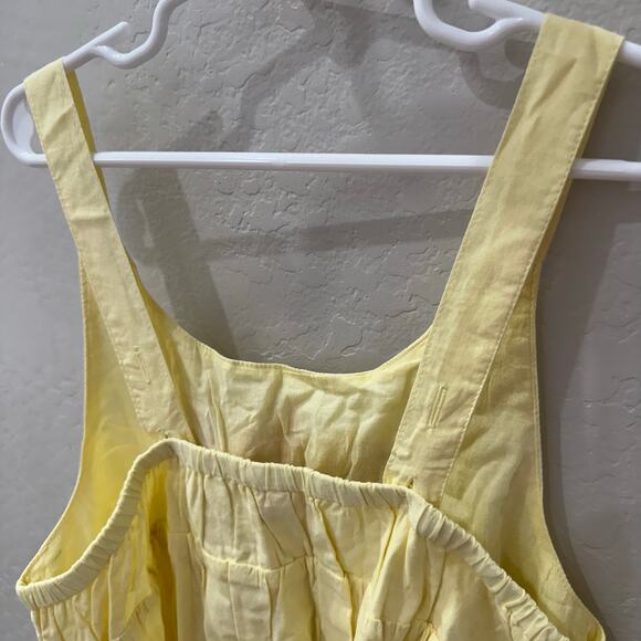 NWT Cheeni Yellow Sunshine Embroidered Tank Dress - Picture 6 of 8